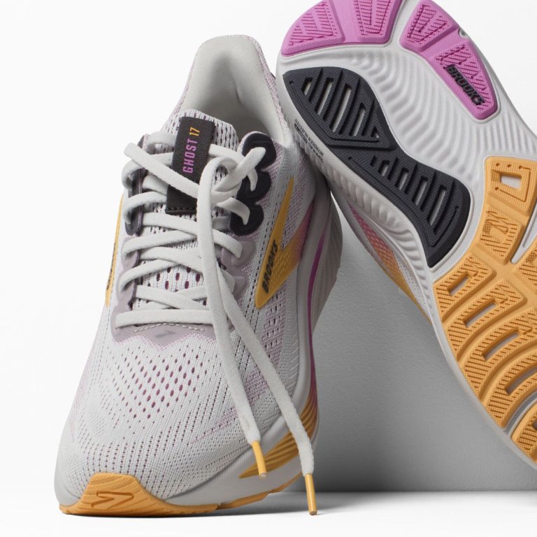 Brooks Ghost 17 W - сіро/помаранчево/рожеві