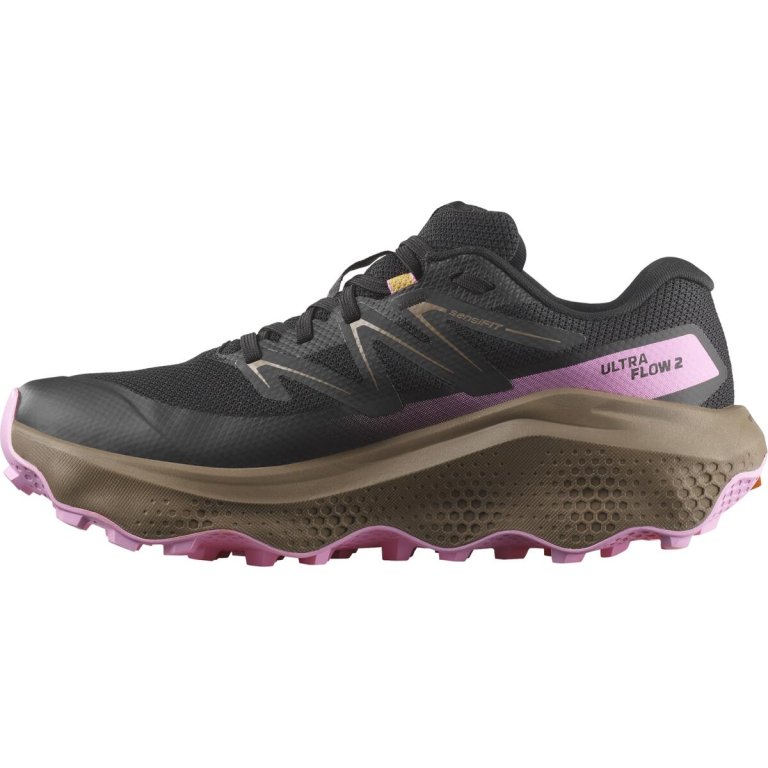 Кросівки Salomon Ultra Flow 2 GTX W - чорно/рожево/коричневі