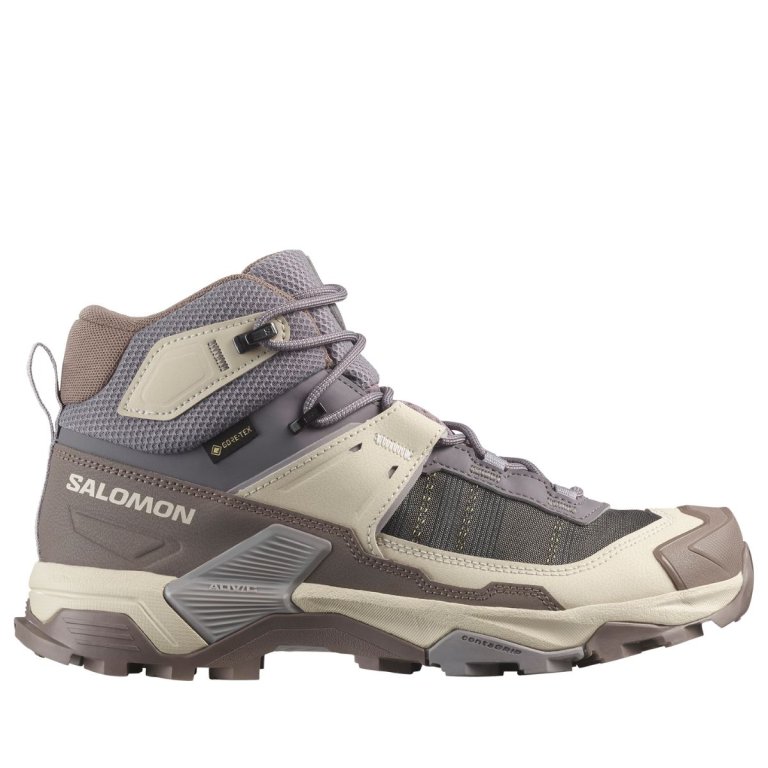 Взуття Salomon X Ultra 5 Mid GTX W - сіро/рожеві