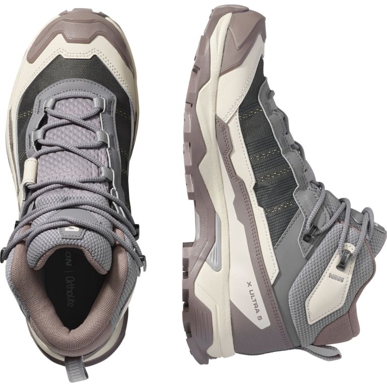 Взуття Salomon X Ultra 5 Mid GTX W - сіро/рожеві