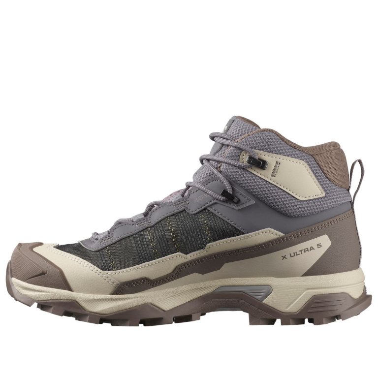 Взуття Salomon X Ultra 5 Mid GTX W - сіро/рожеві