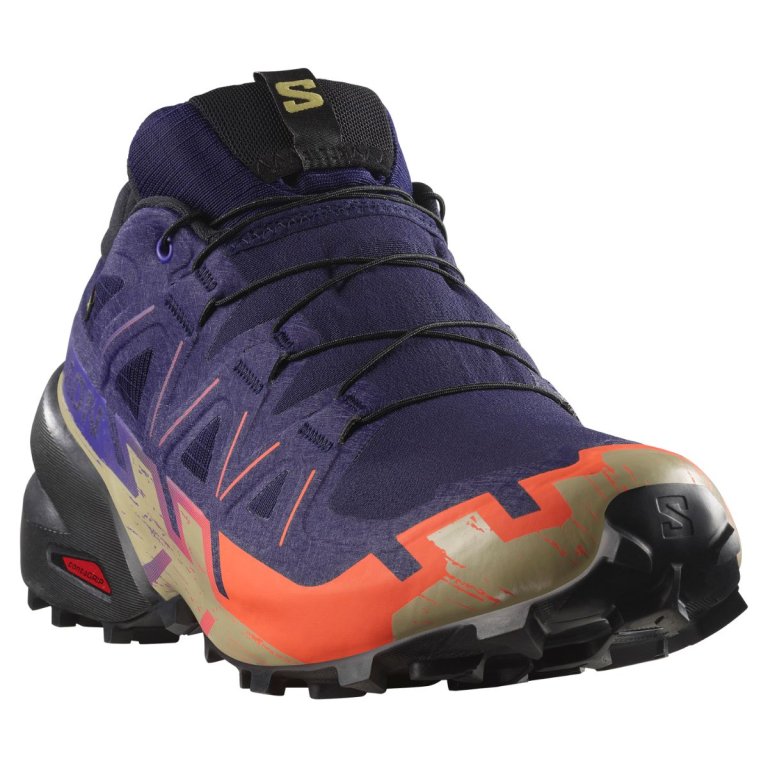 Кросівки Salomon Speedcross 6 GTX M - фіолетово/помаранчево/чорні
