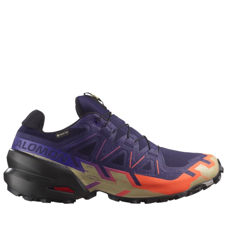 Кросівки Salomon Speedcross 6 GTX M - фіолетово/помаранчево/чорні