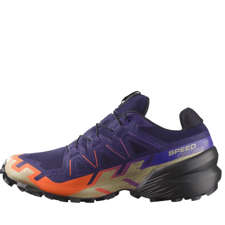 Кросівки Salomon Speedcross 6 GTX M - фіолетово/помаранчево/чорні