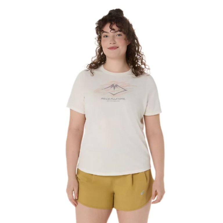 Футболка Asics Fujitrail Logo SS Top W - бежева