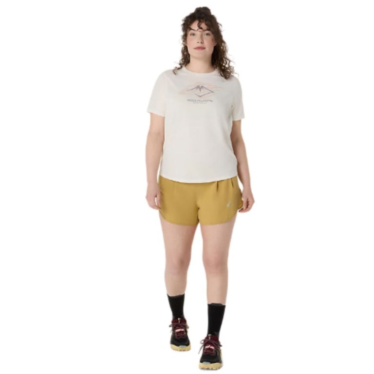 Футболка Asics Fujitrail Logo SS Top W - бежева