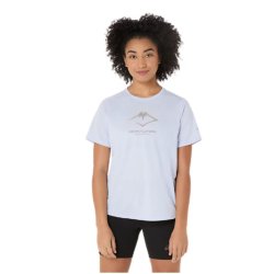 Футболка Asics Fujitrail Logo SS Top W - синя