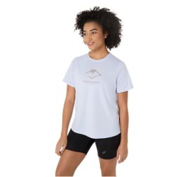 Футболка Asics Fujitrail Logo SS Top W - синя