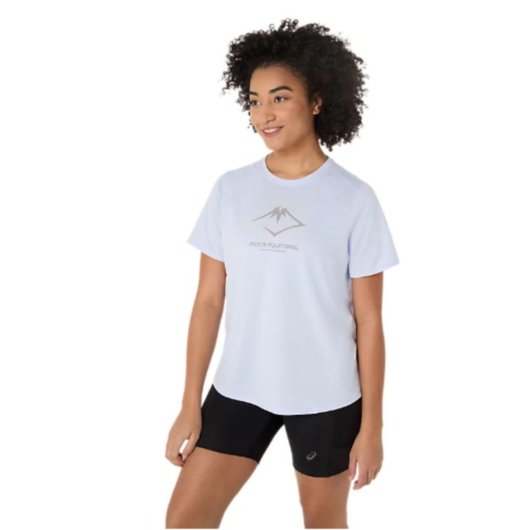 Футболка Asics Fujitrail Logo SS Top W - синя