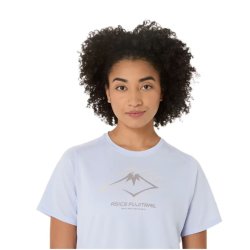 Футболка Asics Fujitrail Logo SS Top W - синя
