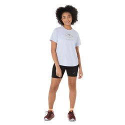 Футболка Asics Fujitrail Logo SS Top W - синя