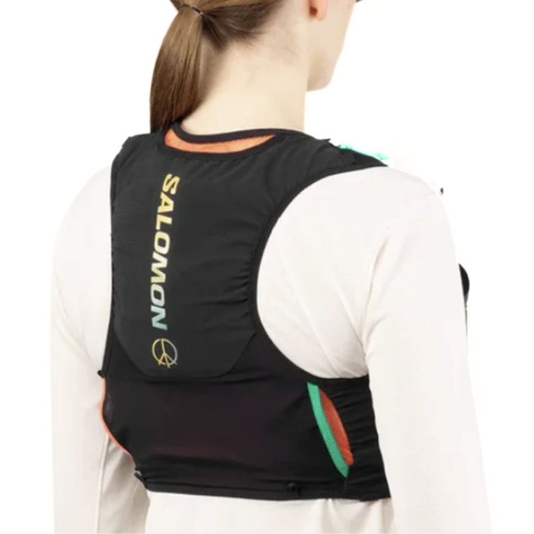 Жилет Salomon Sense Pro 6 Limited Court з пляшками - чорно/помаранчево/зелений