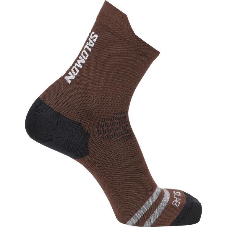 Шкарпетки Salomon S/LAB Ultra Crew Socks - коричневі