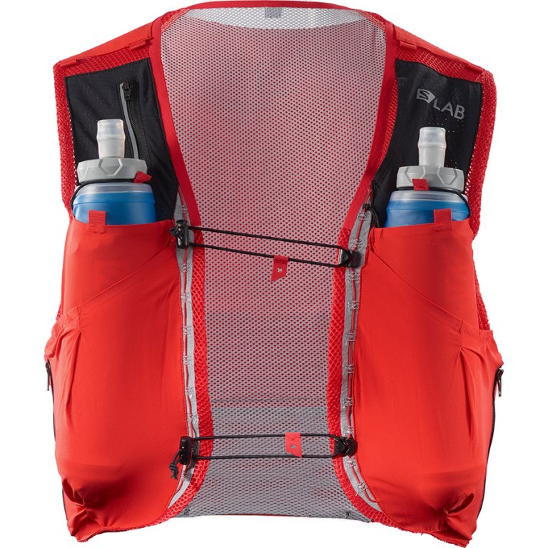 Рюкзак Salomon S/LAB SENSE ULTRA 5 з флягами 2020 - червоний