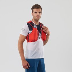 Рюкзак Salomon S/LAB SENSE ULTRA 5 з флягами 2020 - червоний