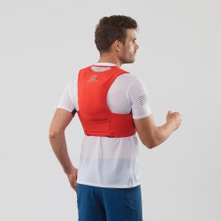 Рюкзак Salomon S/LAB SENSE ULTRA 5 з флягами 2020 - червоний