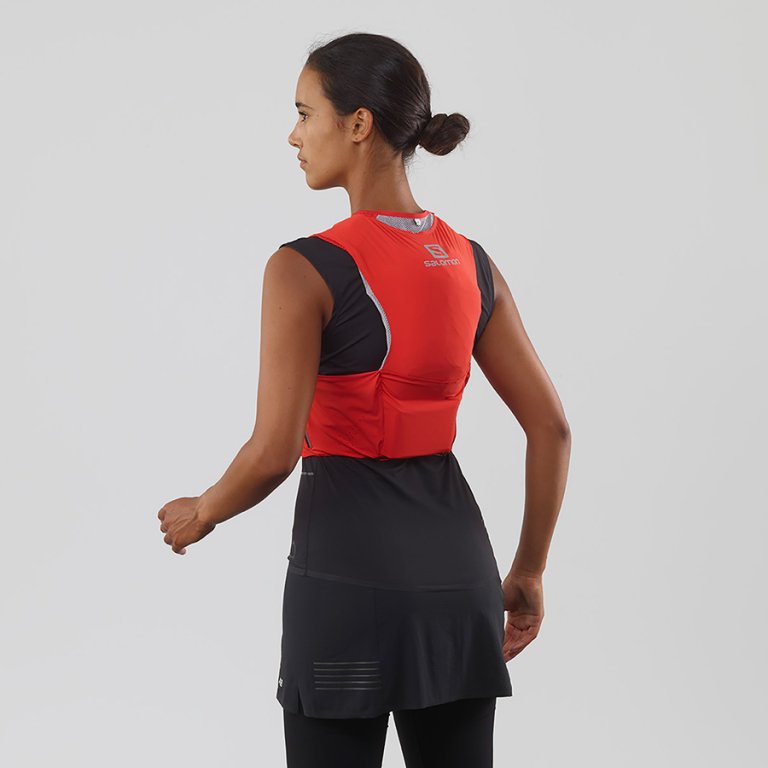 Рюкзак Salomon S/LAB SENSE ULTRA 5 з флягами 2020 - червоний