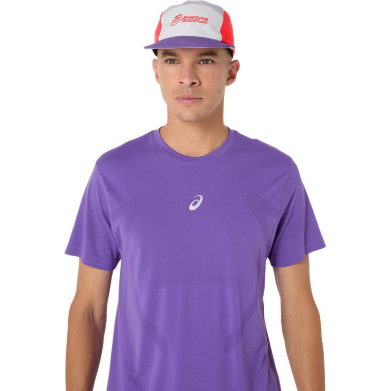 Кепка Asics 5 Panel Cap - біло/фіолетово/червона