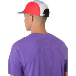 Кепка Asics 5 Panel Cap - біло/фіолетово/червона