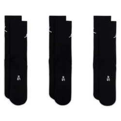 Шкарпетки Nike Jordan Everyday Cush Poly Crew 3 Pack M - чорно/білі