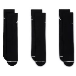 Шкарпетки Nike Jordan Everyday Cush Poly Crew 3 Pack M - чорно/білі
