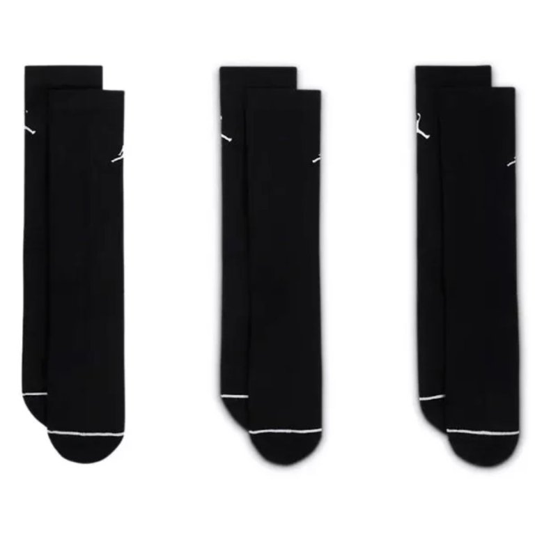 Шкарпетки Nike Jordan Everyday Cush Poly Crew 3 Pack M - чорно/білі