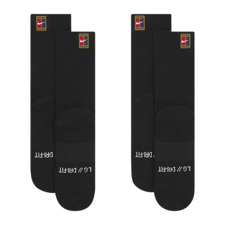 Шкарпетки Nike Multiplier Crew 2 Pack - чорні