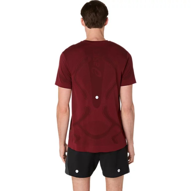 Футболка Asics Road Seamless SS Top M - червона