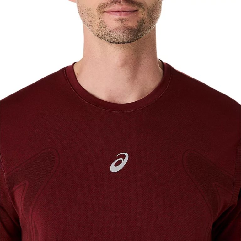 Футболка Asics Road Seamless SS Top M - червона