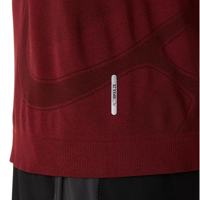 Футболка Asics Road Seamless SS Top M - червона