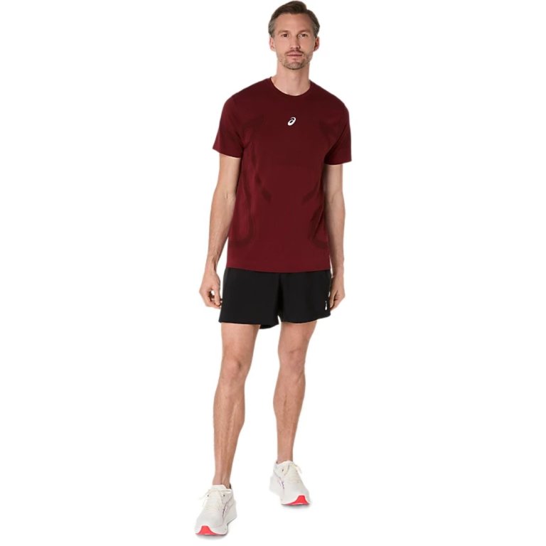 Футболка Asics Road Seamless SS Top M - червона