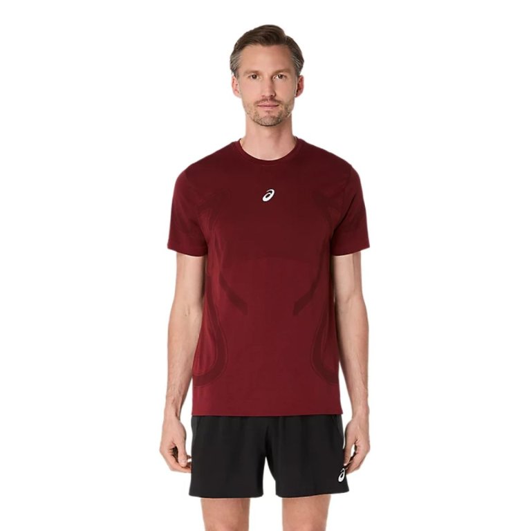 Футболка Asics Road Seamless SS Top M - червона