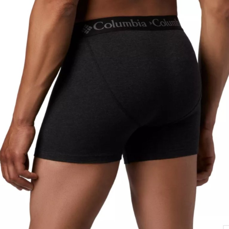 Труси Columbia Tri Blend Boxer Briefs 3 Pack M - чорні