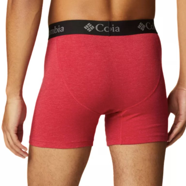 Труси Columbia Tri Blend Boxer Briefs 3 Pack M - синьо/червоно/сірі