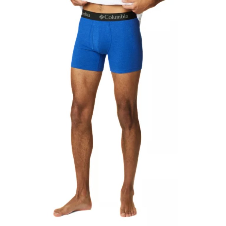 Труси Columbia Tri Blend Boxer Briefs 3 Pack M - синьо/червоно/сірі