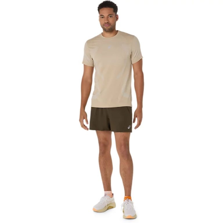 Шорти Asics Road 5In Short M - коричневі
