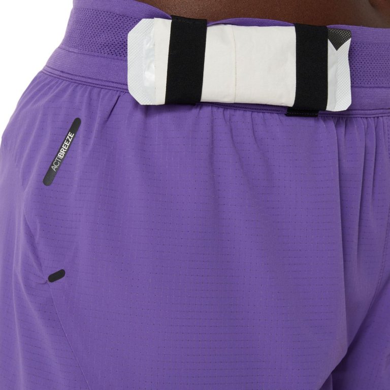Шорти Asics Metarun Split Short W - фіолетові