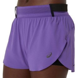 Шорти Asics Metarun Split Short W - фіолетові