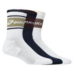 Шкарпетки Asics 3 Pack Logo Crew Sock - біло/сньо/зелені