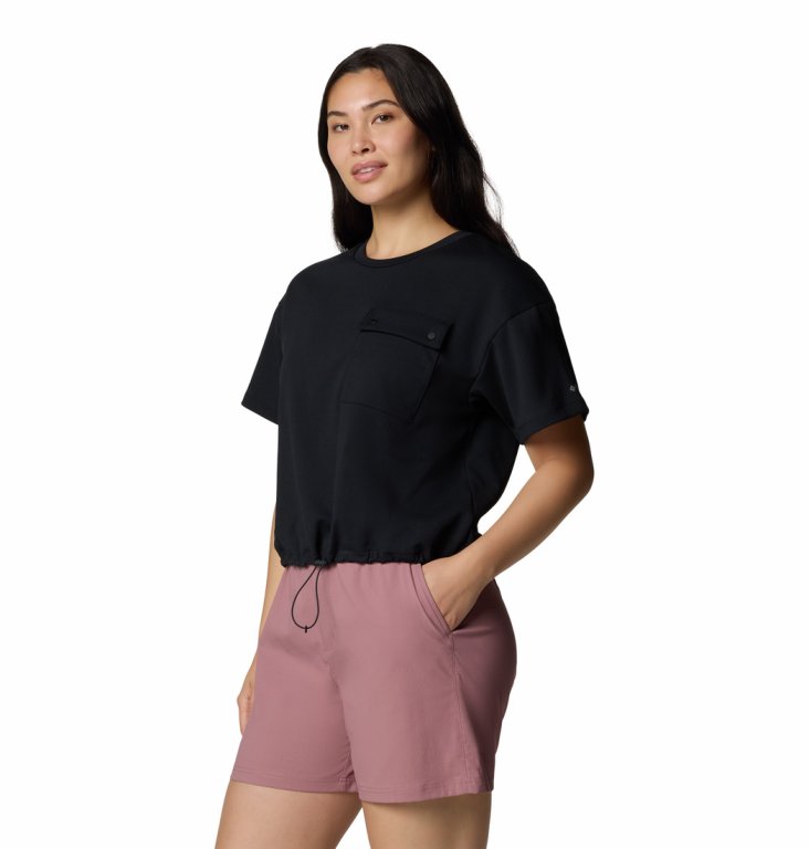 Футболка Columbia Granite Point™ Knit SS W - чорна