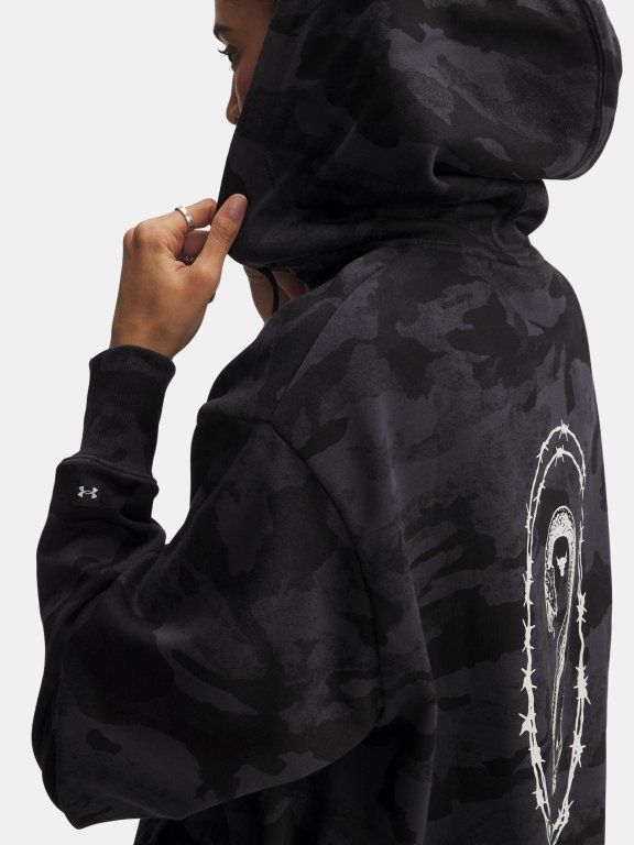 Кофта UA Project Rock Terry Full Zip Wmn Black