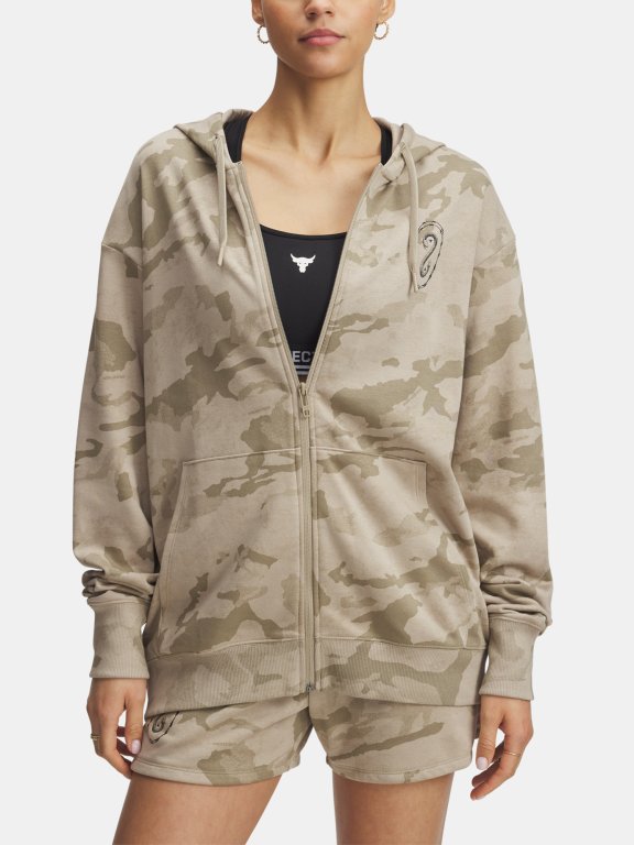 Кофта UA Project Rock Terry Full Zip Wmn Brown