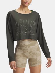 Футболка UA Project Rock Ip LS Wmn Green