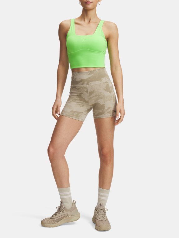 Майка UA Project Rock Fitted Bra Tank Wmn Green
