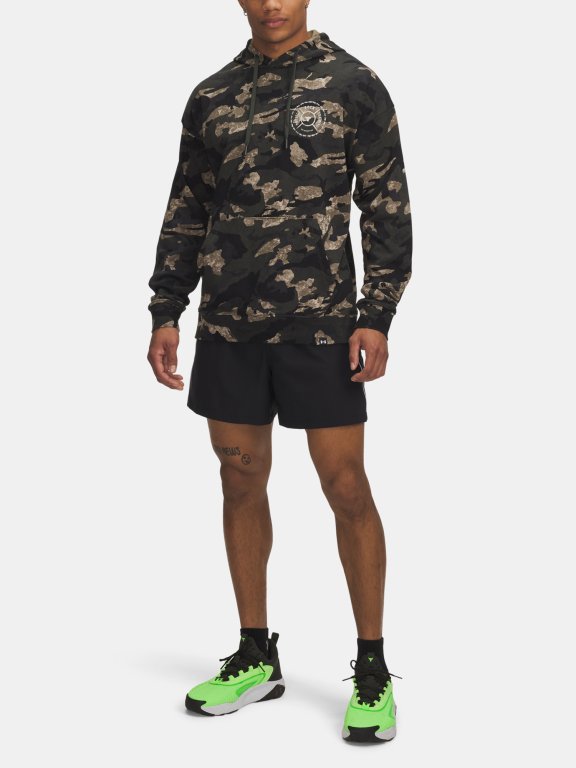 Кофта UA Project Rock Aop Terry HD Man Green