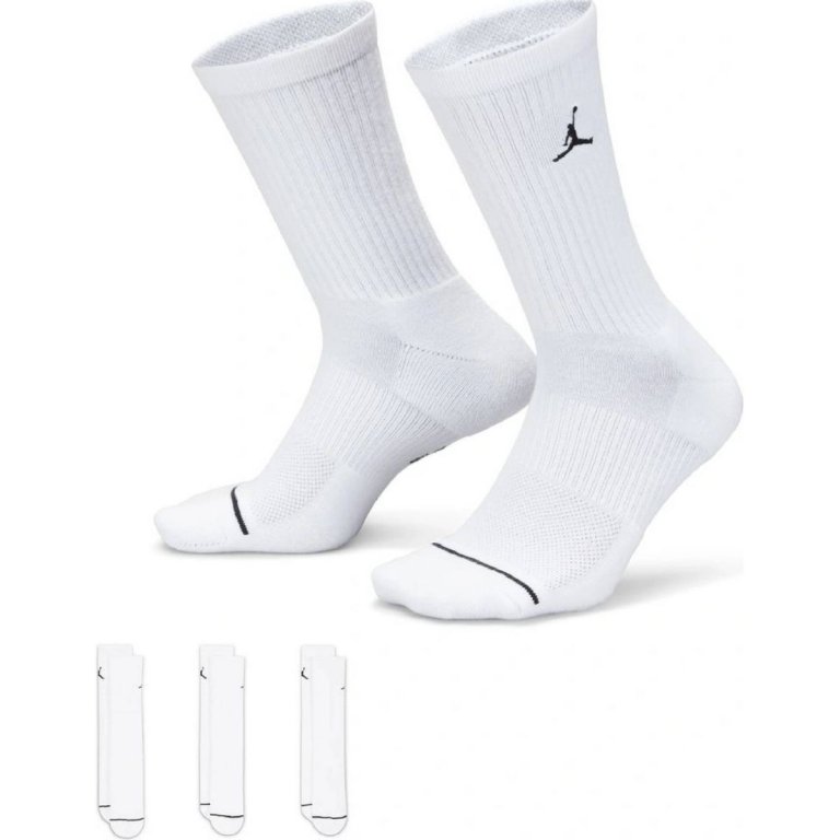 Шкарпетки Nike Jordan Everyday Cush Poly Crew 3 Pack M - біло/чорні