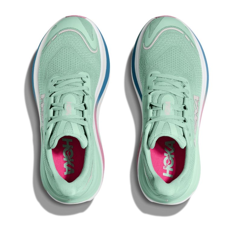 Кросівки Hoka Skyward X W - зелено/рожеві