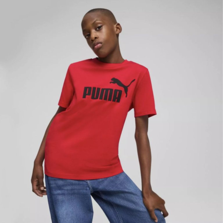 Футболка Puma Ess No. 1 Logo Tee J - червона