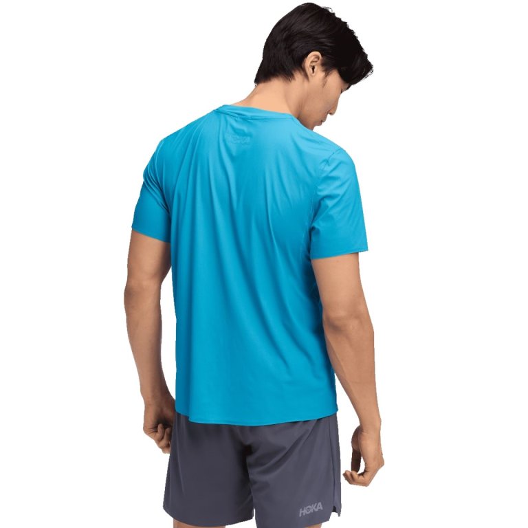 Футболка Hoka Airolite Short Sleeve 2.0 M - синя