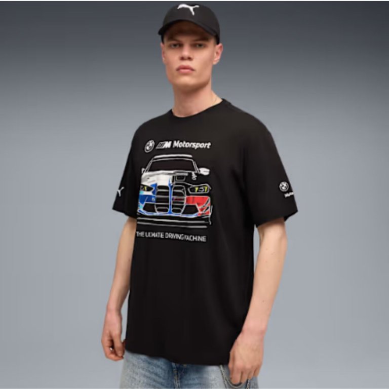 Футболка Puma BMW MMS Bold Graphic Tee M - чорна